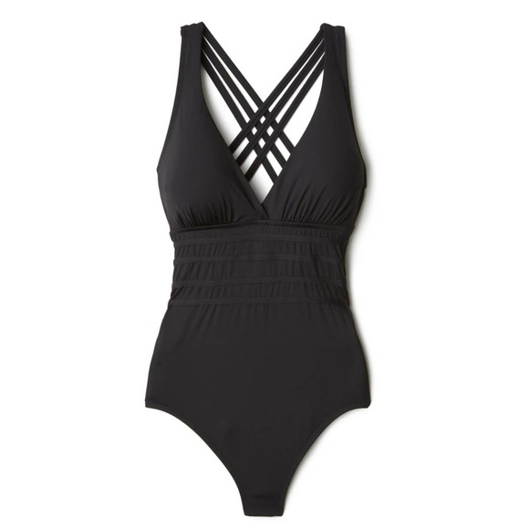 La Blanca Women's Island Goddess Multi Strap Cross Back One Piece Swimsuit 16 - Picture 1 of 4